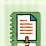 Free resources icon with a document and download symbol